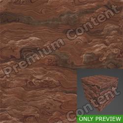 PBR Substance Material of Red Rock